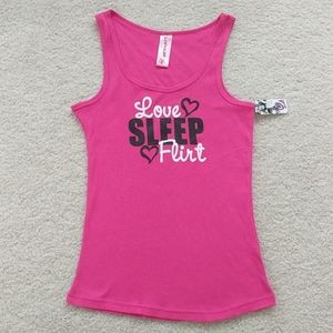 NWT Girls pink tank top